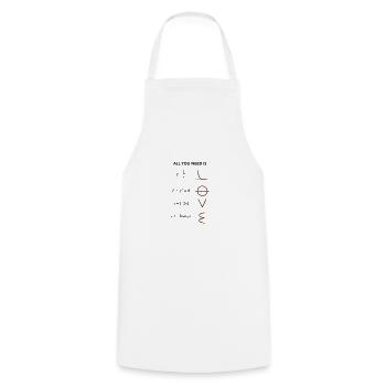 Mathematician Humor Mathematics - Cooking Apron - white - Front - AI Model Male 185 dark (185cm)