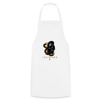 Perfect for fans - Cooking Apron - white - Front - AI Model Male 185 dark (185cm)