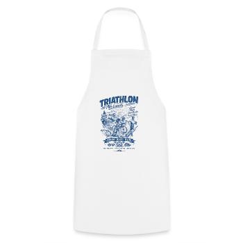 Triathlon Without Limits - Cooking Apron - white - Front - AI Model Male 185 dark (185cm)