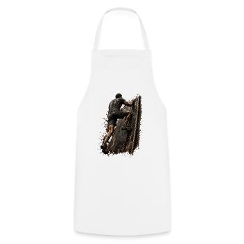 Maître de la Boue - Obstacle - Travail d’équipe - Tablier de cuisine - blanc - Devant - AI Model Male 185 dark (185cm)