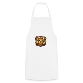 Sauerteigbrot Logo Herbstambiente - Kochschürze - Weiß - Vorne - AI Model Male 185 dark (185cm)