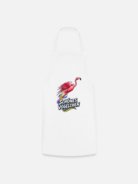 Schones Vogelchen Romantische Version - Kochschürze - Weiß