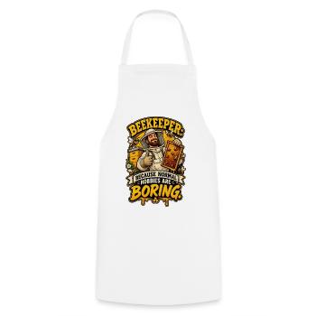 Beekeeper Hobbies - Kochschürze - Weiß - Vorne - AI Model Male 185 dark (185cm)