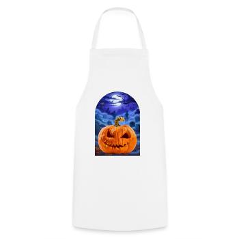 Halloween Pumpkin - Kochschürze - Weiß - Vorne - AI Model Male 185 dark (185cm)
