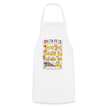 Pasta Pets Lustige Nudel Tiere für Pastafans - Kochschürze - Weiß - Vorne - AI Model Male 185 dark (185cm)