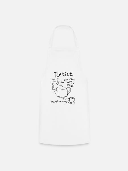 Teetiet Teezeit - Kochschürze - Weiß