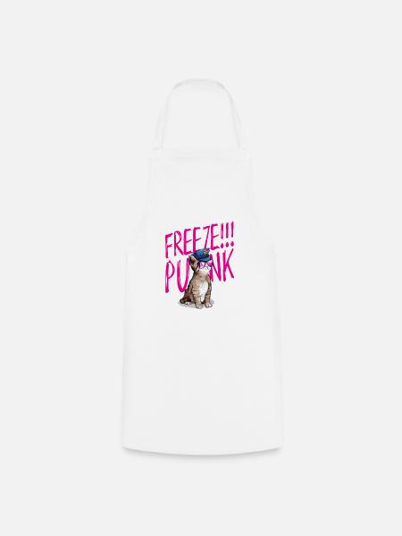 Freeze-Punk - Kochschürze - Weiß