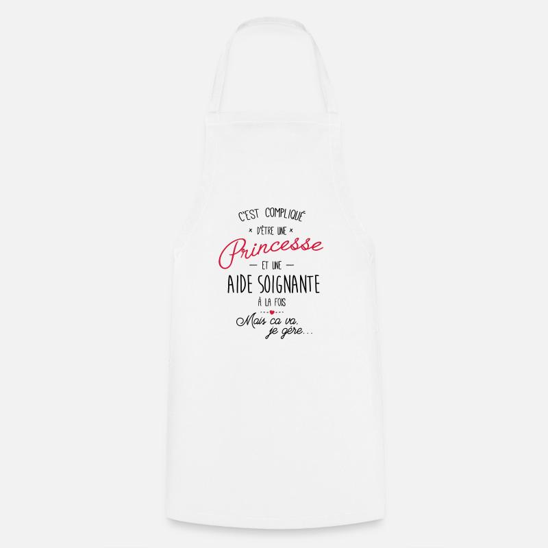 Princesse et aide soignante - Tablier de cuisine - blanc