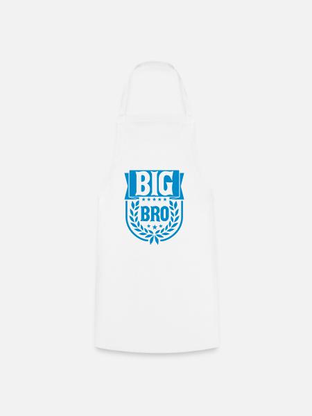 Text Big Bro Logo - Kochschürze - Weiß