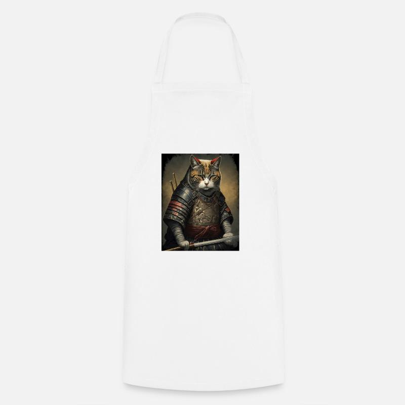 Chatmurai 9 - Cooking Apron - white
