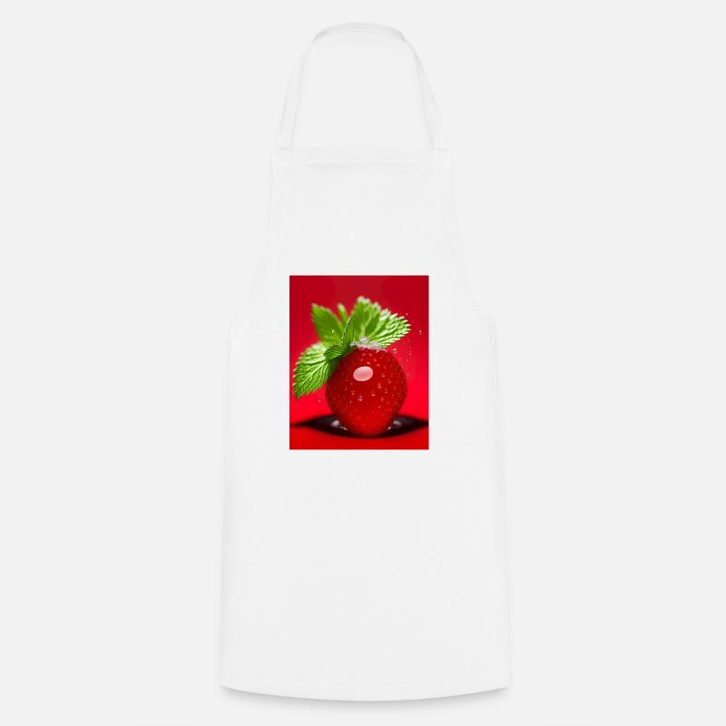 Strawberry - Cooking Apron - white