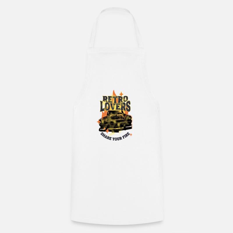 Retro Lovers - Share your Fire - Cooking Apron - white