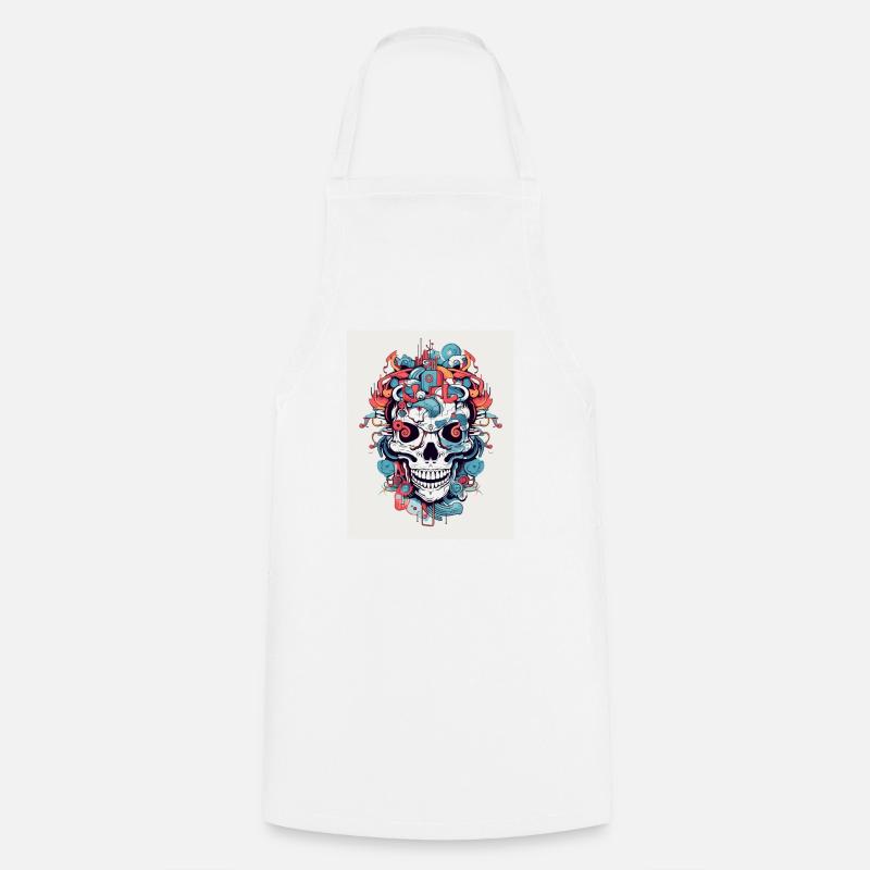 colorful bone - Cooking Apron - white