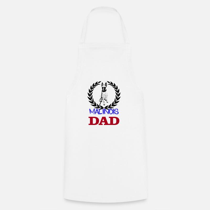 Malinois DAD - Kochschürze - Weiß
