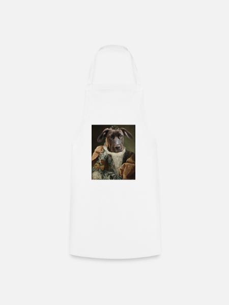 Adeliger Hund - Kochschürze - Weiß