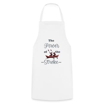 The power of the stroke - Cooking Apron - white - Front - AI Model Male 185 dark (185cm)