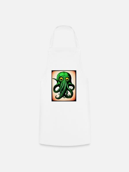 Octopus #001 - Kochschürze - Weiß