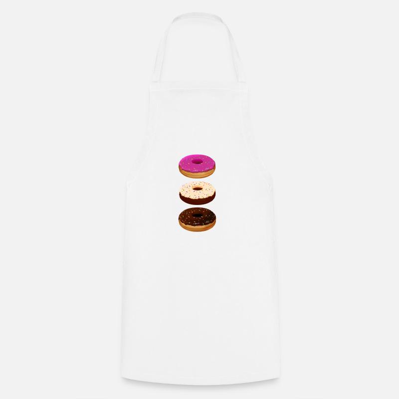 donuts - Cooking Apron - white