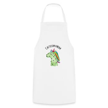 Cacticorn Mom - Tablier de cuisine - blanc - Devant - AI Model Male 185 dark (185cm)