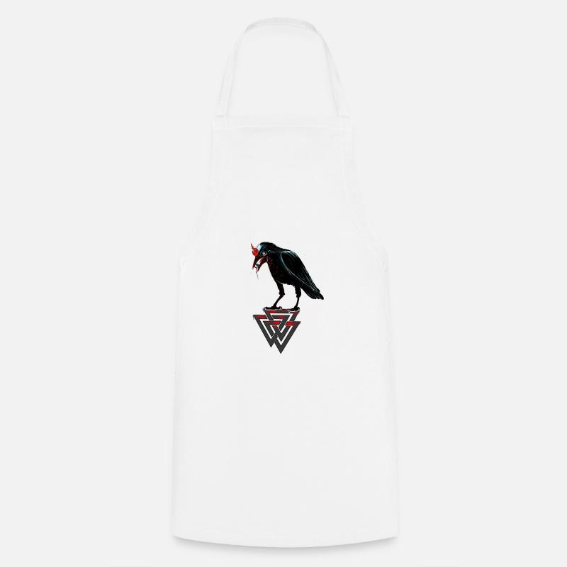 Crow - Kochschürze - Weiß