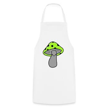 Champignon - Tablier de cuisine - blanc - Devant - AI Model Male 185 dark (185cm)