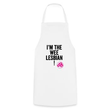 Derry Girls Wee Lesbian - Cooking Apron - white - Front - AI Model Male 185 dark (185cm)