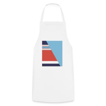 England 1990 Football - Cooking Apron - white - Front - AI Model Male 185 dark (185cm)