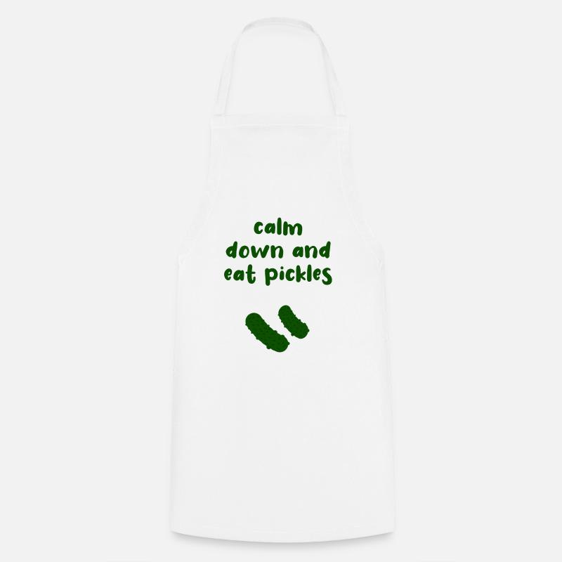 Cornichon au concombre - Tablier de cuisine - blanc