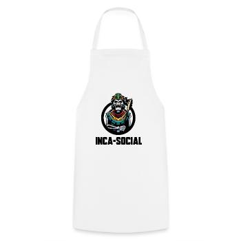 INCA SOCIAL - Tablier de cuisine - blanc - Devant - AI Model Male 185 dark (185cm)