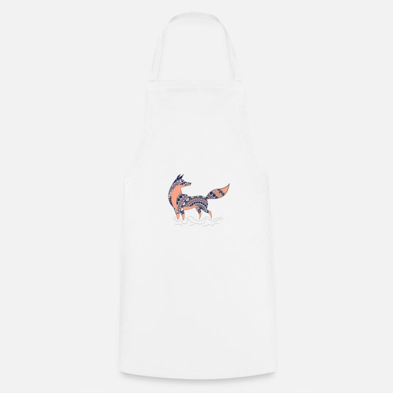 Fox - Cooking Apron - white