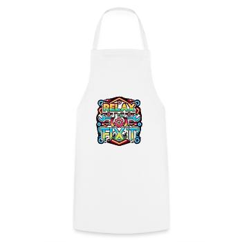 Relax I Can Fix It 32 - Cooking Apron - white - Front - AI Model Male 185 dark (185cm)