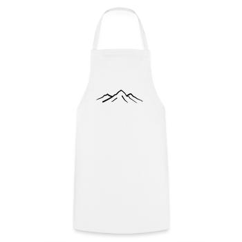 Berg, Berge - Kochschürze - Weiß - Vorne - AI Model Male 185 dark (185cm)