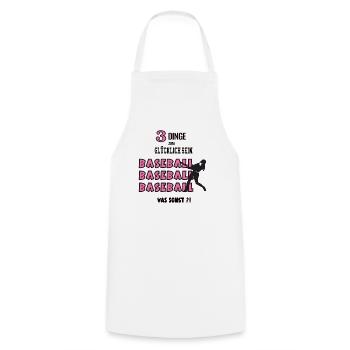 Baseball Was Sonst Spiel Baseballerspielerin Spiel - Kochschürze - Weiß - Vorne - AI Model Male 185 dark (185cm)