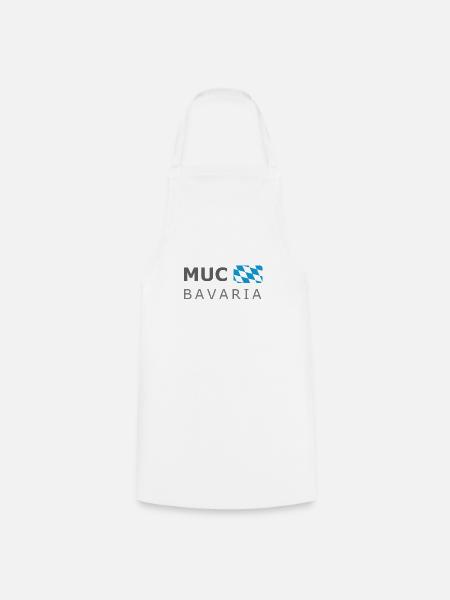MUC BAVARIA dark-lettered - Kochschürze - Weiß