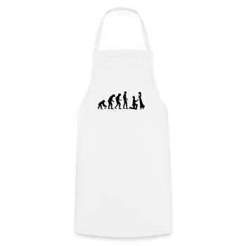 ÉVOLUTION DU MARIAGE ! - Tablier de cuisine - blanc - Devant - AI Model Male 185 dark (185cm)