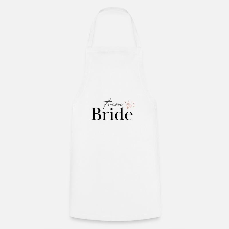 Team Bride - Cooking Apron - white