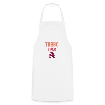 bicycle - Cooking Apron - white - Front - AI Model Male 185 dark (185cm)