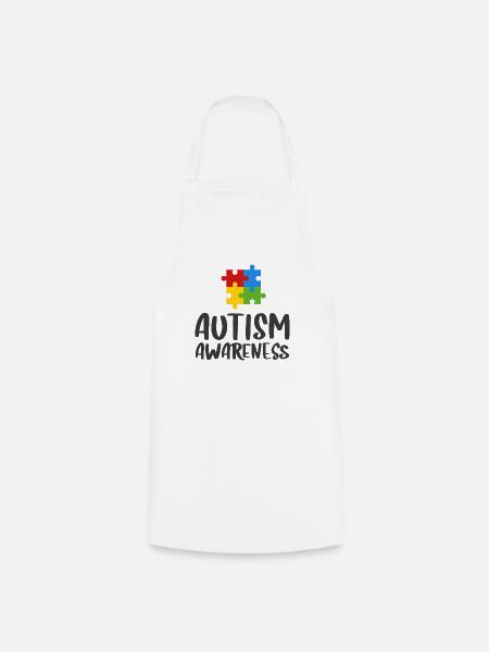 Autism Awareness - Cooking Apron - white