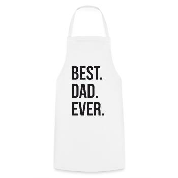 Best Dad Ever - Cooking Apron - white - Front - AI Model Male 185 dark (185cm)