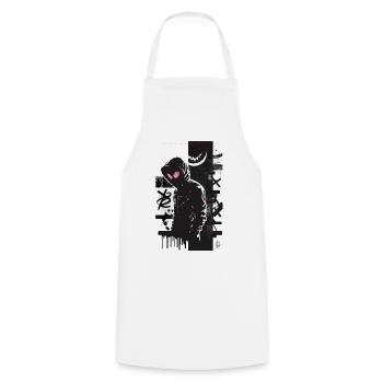 S. Man Graffiti Design par ART8NS Art ON Streetwear - Tablier de cuisine - blanc - Devant - AI Model Male 185 dark (185cm)