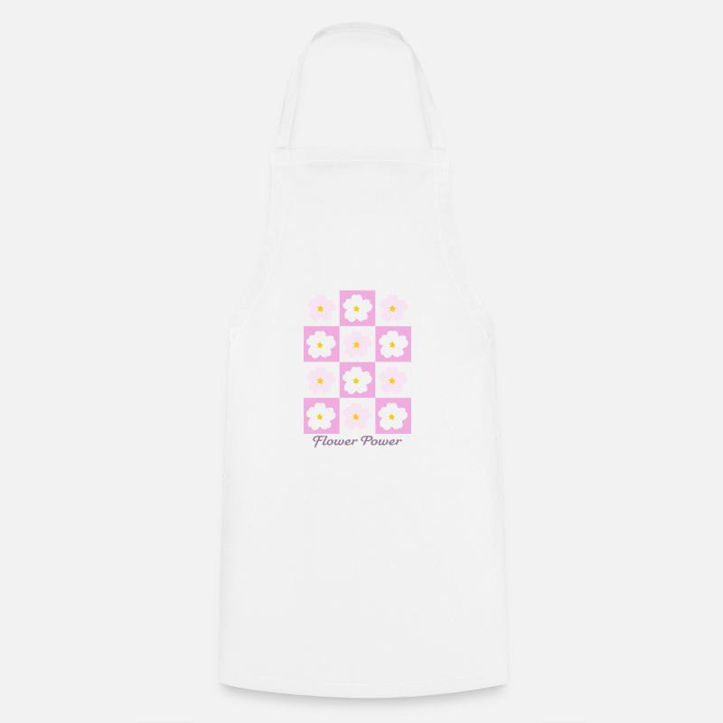 Flower power - Cooking Apron - white