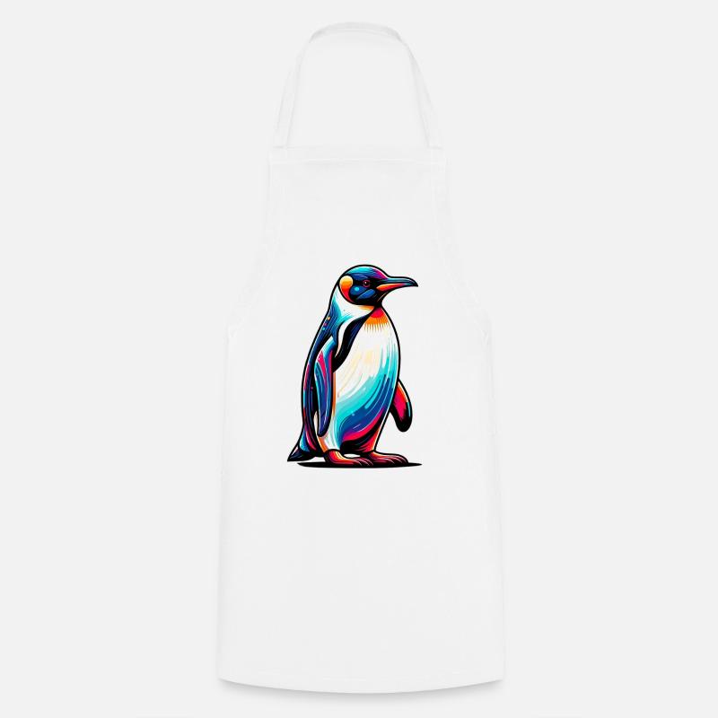 Pinguin - Kochschürze - Weiß