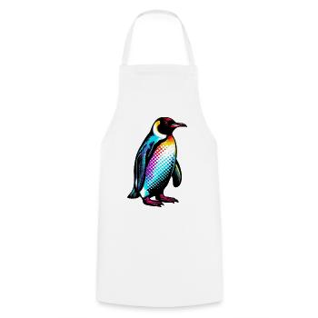 Pingouin - Tablier de cuisine - blanc - Devant - AI Model Male 185 dark (185cm)