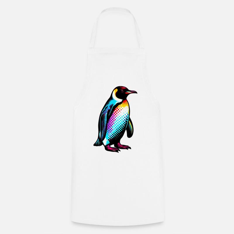 Pinguin - Kochschürze - Weiß