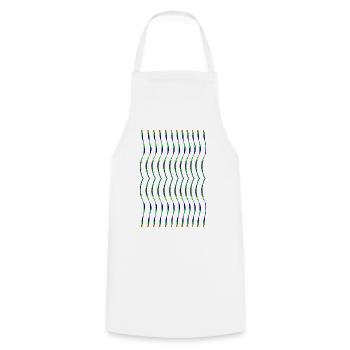 zigzag - Cooking Apron - white - Front - AI Model Male 185 dark (185cm)