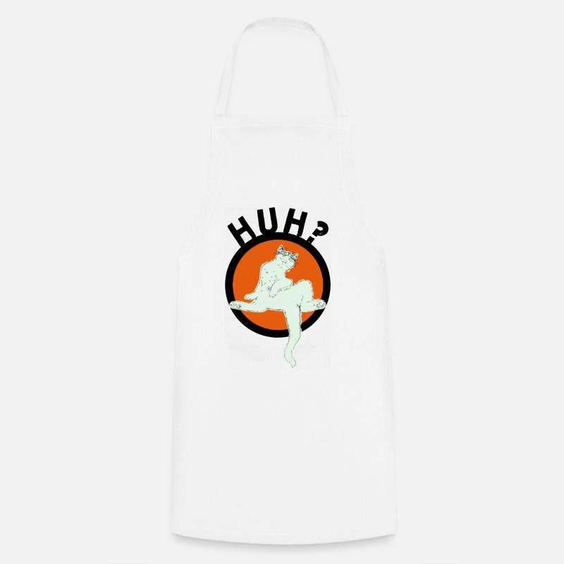 HUH? - Cooking Apron - white