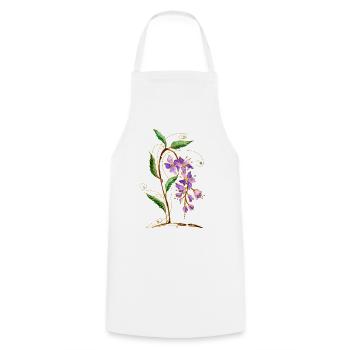 Fleur - Tablier de cuisine - blanc - Devant - AI Model Male 185 dark (185cm)