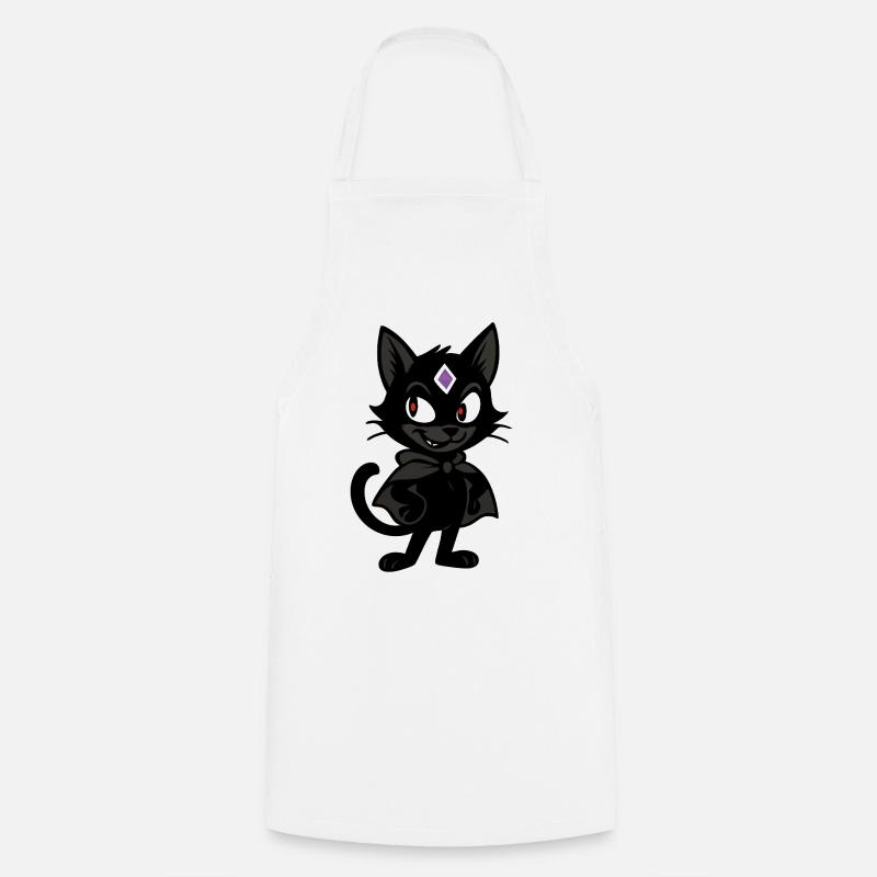 Bad Kitty Vibes - Cooking Apron - white