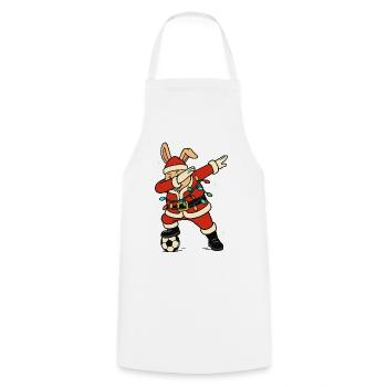 Dabbing Rabbit Santa Claus Football Cute - Cooking Apron - white - Front - AI Model Male 185 dark (185cm)