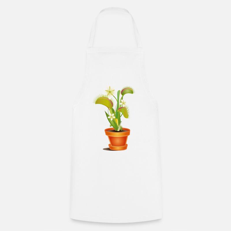 Déléve attrape-mouches en pot – illustration colorée - Tablier de cuisine - blanc